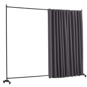 Room Divider, Portable Panel Room Divider with Wheels Curtain Divider Stand, Freestanding Room Divider Privacy Screen for Office, Bedroom, Dining