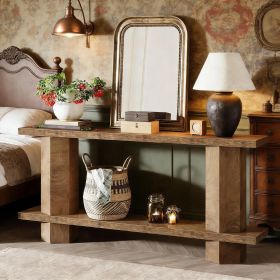 Console Table, 2-Tier Hallway Table Sofa Table Behind Couch