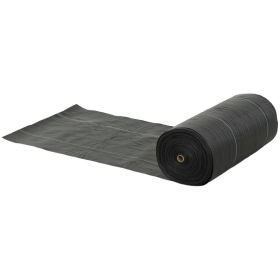 Weed Barrier Landscape Fabric, 5oz Heavy Duty Woven Weed Control Fabric For Landscaping (Option: BlacK)