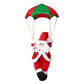 Parachute Santa Ornament Decoration Doll Santa Xmas Tree Ornament For Home Holiday Party Windows Doors (Option: Default)