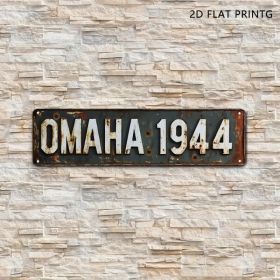 CIFbuy Vintage Military Aluminum Sign Omaha Beach WW2 Landmark Rustic Wall Decor For Garage Bar Man Cave - TikTok, Temu Pick-up Service (Option: defaulttitle)