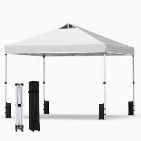 Outdoor Commercial Canopy Tent With Storage Bag For Various Outdoor Adventures, Camping, BBQs, Markets, Etc (Option: White)