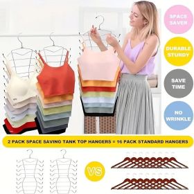 8-Layer Space-Saving Stainless Steel Underwear & Bras Organizer Hanger - Polished Metal Clothes Hanger with Anti-Slip Design (Quantity: 1pc)